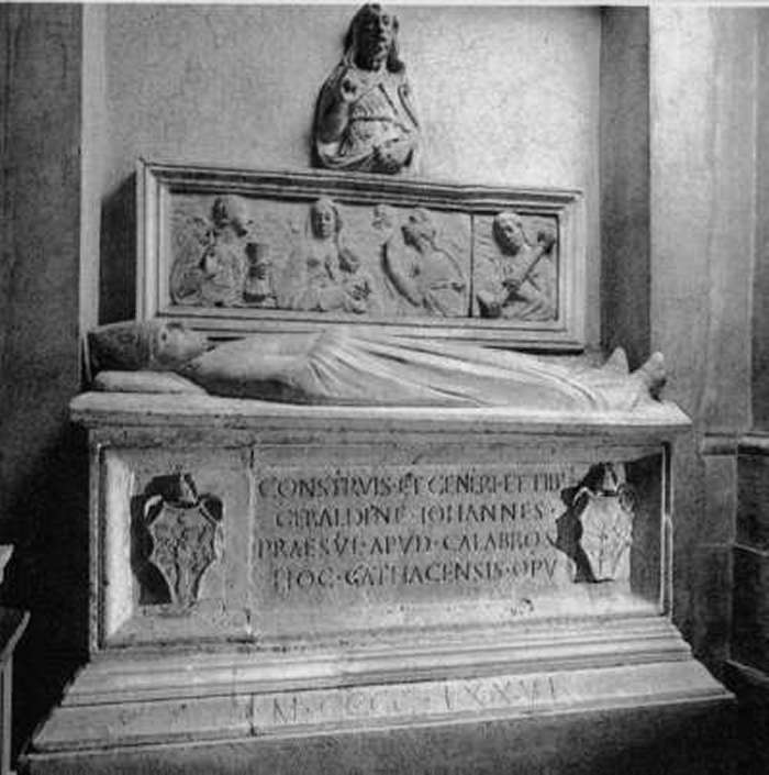 Tomba Giovanni Geraldini Vescovo Amelia Terni Umbria 